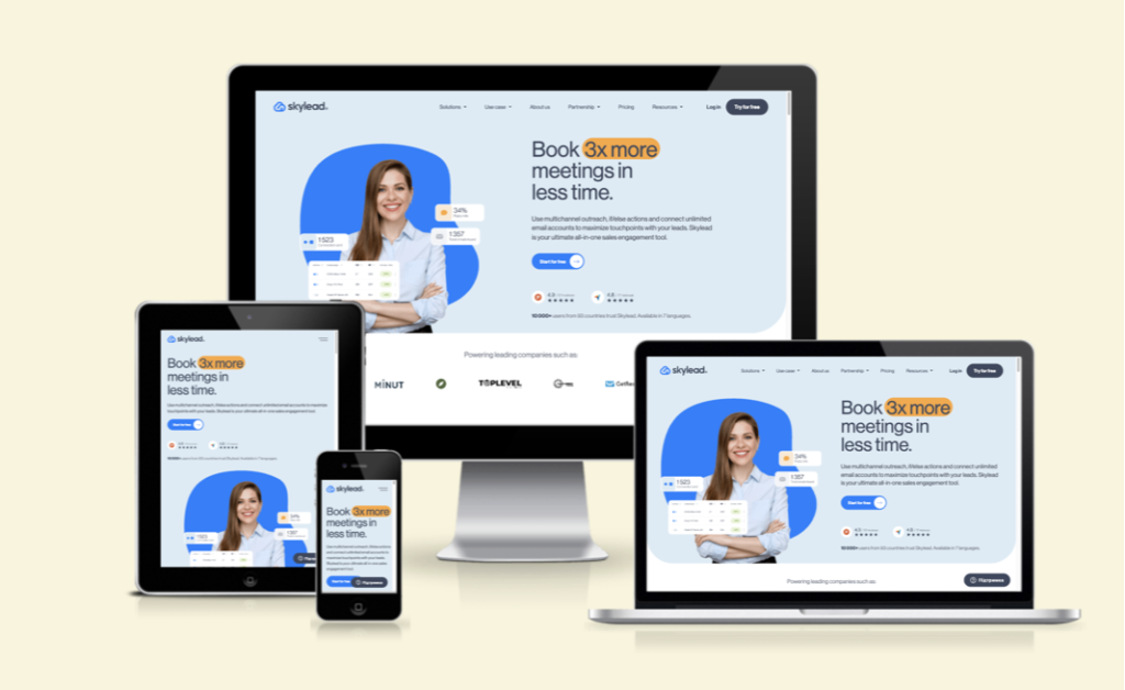 Skylead WordPress portfolio